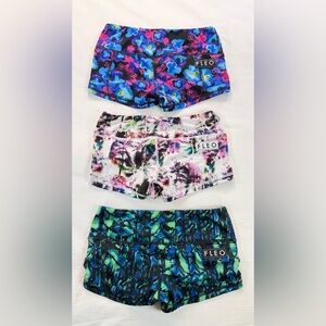 Fleo Women’s Workout Shorts Bundle of 3 Size Small